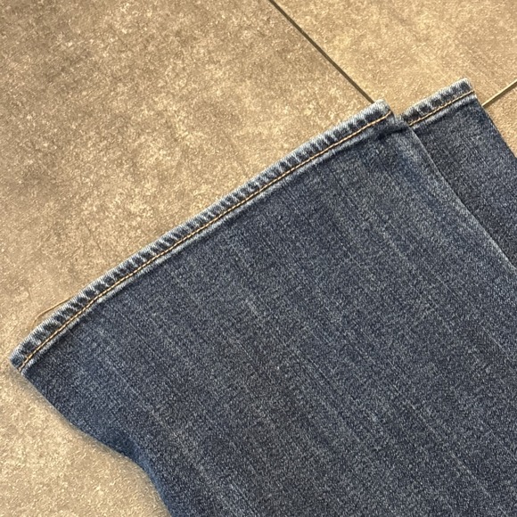 Lot Of 2 Women American Eagle Denim Jeans Hi Rise Artist Flare SZ 8 Boyfriend - Picture 5 of 12